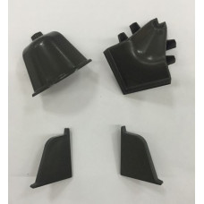 Комплект фасонных частей к 118 плинтусу 98104 черный