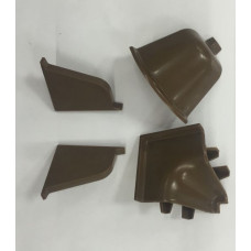 Комплект фасонных частей к 118 плинтусу 96116 коричневый