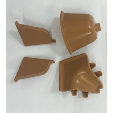 Комплект фасонных частей к 118 плинтусу 96125 коричневый