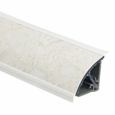 Плинтус 113 Белые камни 762U (Скиф 228), 3 м (фурнитура 91115) REHAU
