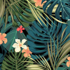 Пристенная панель 9277/S Тропикана Dark N A 3000х600х10 Arte1