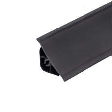 Плинтус Дженерикс Черный глянец 2647L, 3м/1шт.