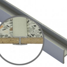 Планка для стеновых панелей 10мм щелевая 600мм, алюминий