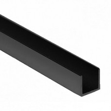 Планка для стеновых панелей 6мм торцевая (600мм), ЧЕРНЫЙ